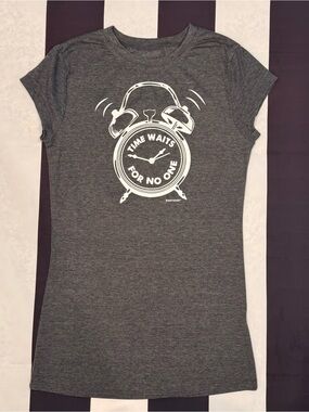Splash Charcoal Gray Graphic Tee with White Logo